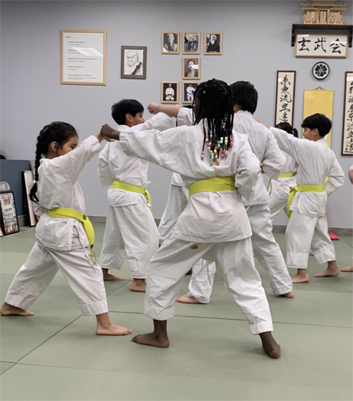 Children karate class